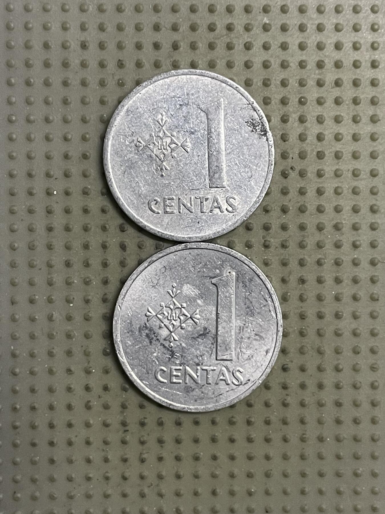 2026年第25场各国散币拍卖（总第175场）年前发货截止到11号 立陶宛1991年1分2枚