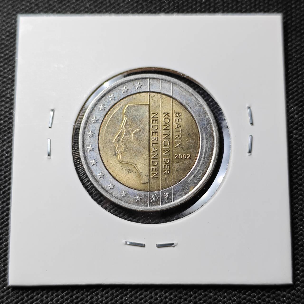 KK钱币收藏小铺  第395期  2月预留时间 周末发货 2002荷兰2欧元 