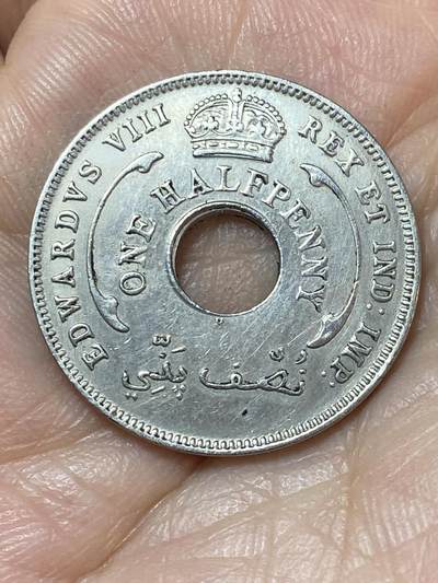 2026年第二十二场(总第一百九十一场）外国好品散币场(免佣金) - 英属西非1936年1/2便士(爱德华八世时期，H标喜敦厂造)