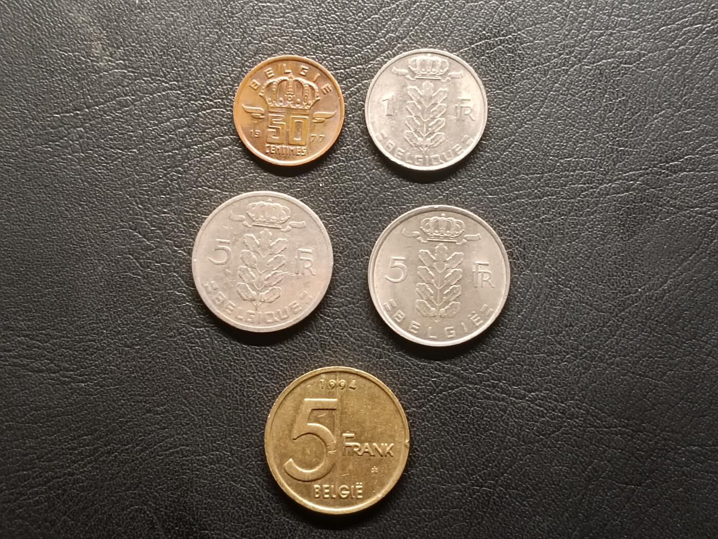 荟藏特别场次第二期——“社长的钢镚堆” 比利时硬币批量五枚