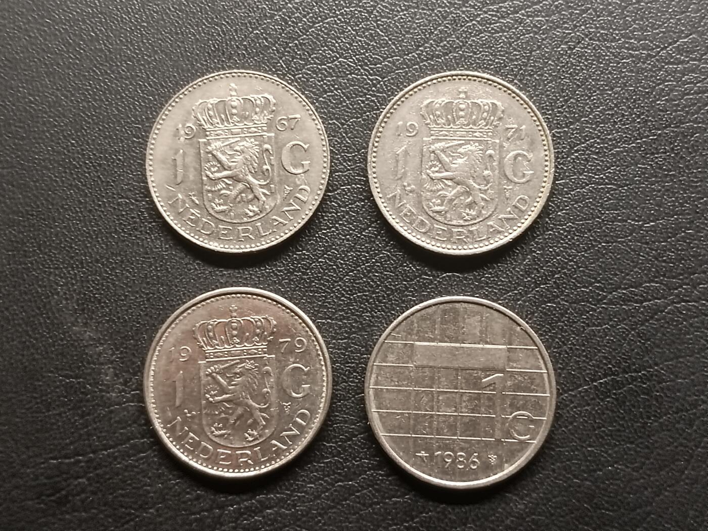 荟藏特别场次第二期——“社长的钢镚堆” 荷兰1盾批量四枚