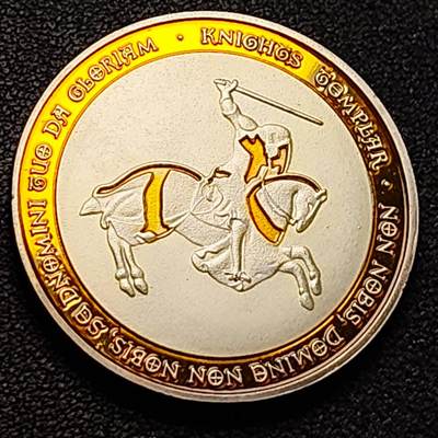 泉币菌-第189场- 精品福利场（192场和之前的 2月14日发货） - 纪念品 马剑骑士纪念章 40mm