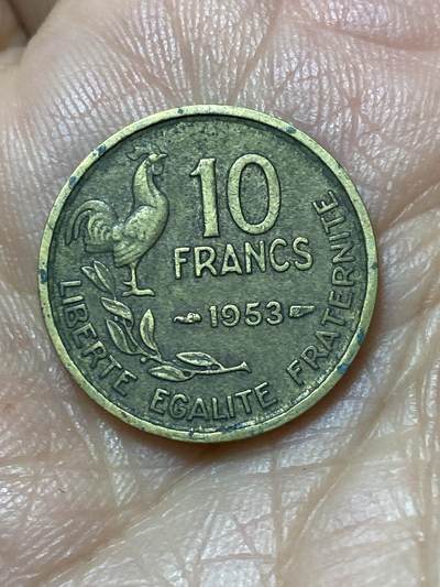 2026年第二十二场(总第一百九十一场）外国好品散币场(免佣金) - 法兰西第四共和国1953年10法郎