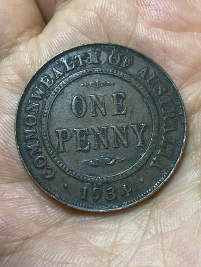 2026年第二十二场(总第一百九十一场）外国好品散币场(免佣金) - 澳大利亚🇦🇺1934年1便士(乔治五世时期，m版墨尔本造)