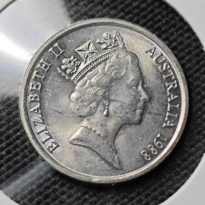 KK钱币收藏小铺  第395期  2月预留时间 周末发货 - 1988澳大利亚5分 