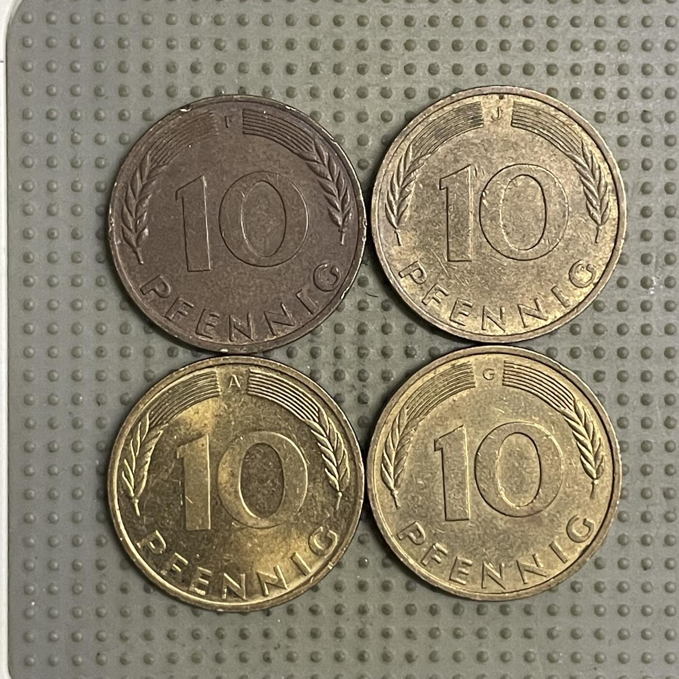 2026年第25场各国散币拍卖（总第175场）年前发货截止到11号 德国10芬尼4枚