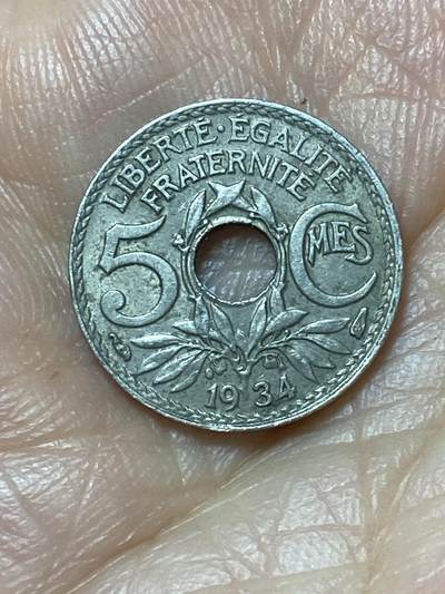 2026年第二十二场(总第一百九十一场）外国好品散币场(免佣金) - 法兰西第三共和国1934年5生丁