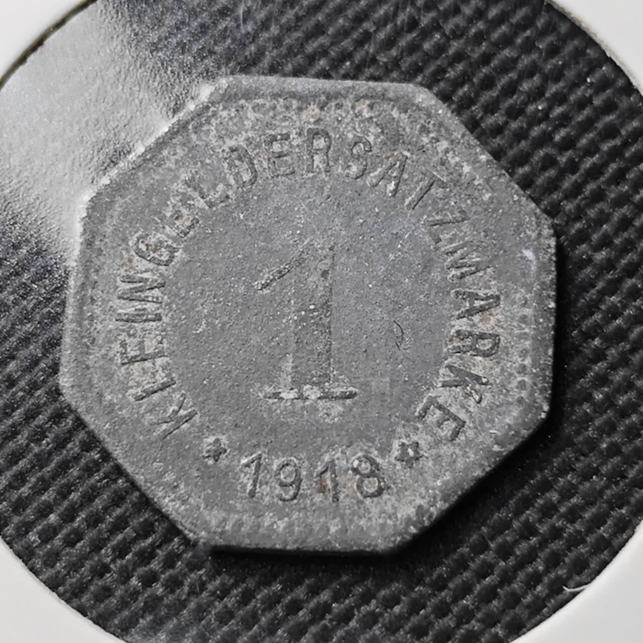 KK钱币收藏小铺  第395期  2月预留时间 周末发货  1918德紧1芬尼