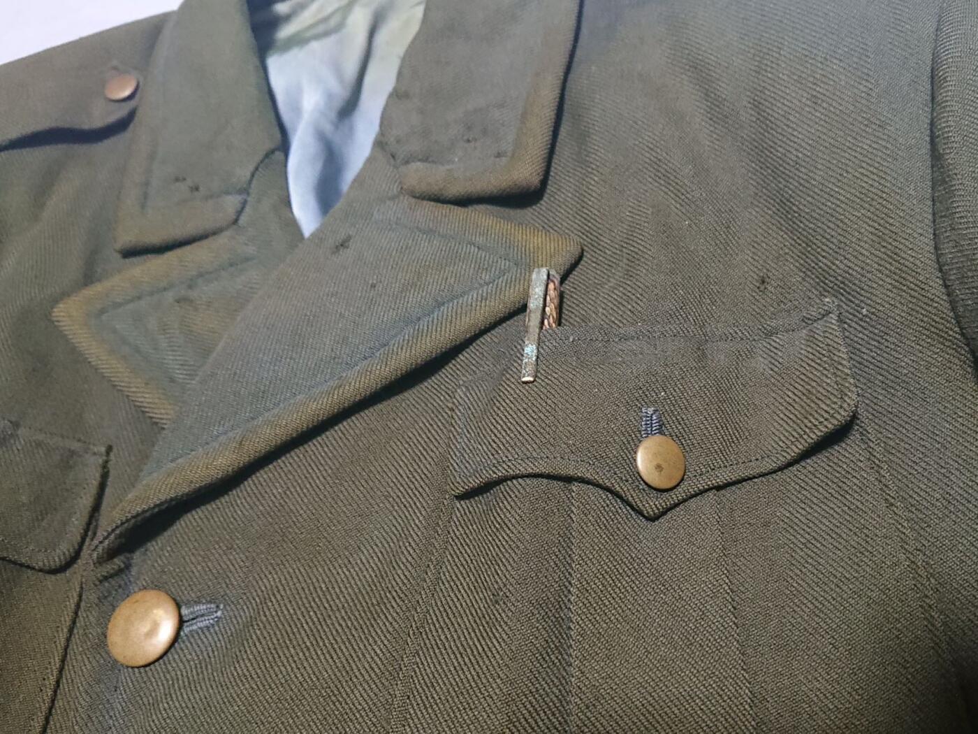 【第伍場】近代勋奖章徽章服饰杂项专场 抗战胜利初期—杜聿明同款翻领军官常服