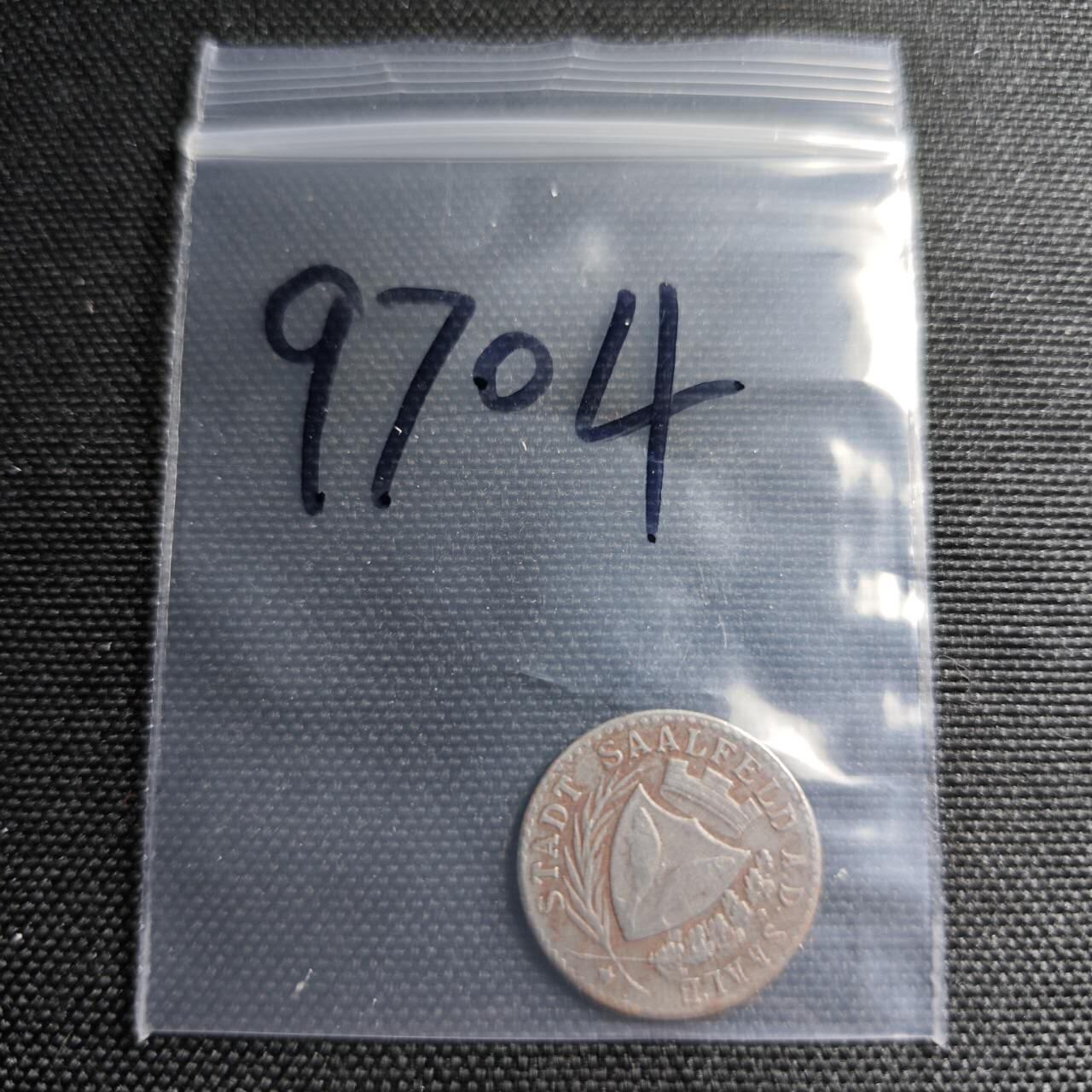 KK钱币收藏小铺  第397期 百期特怕（四拍之一） 2月预留时间 周末发货 1918 德紧萨尔菲尔德 5芬尼铁币 