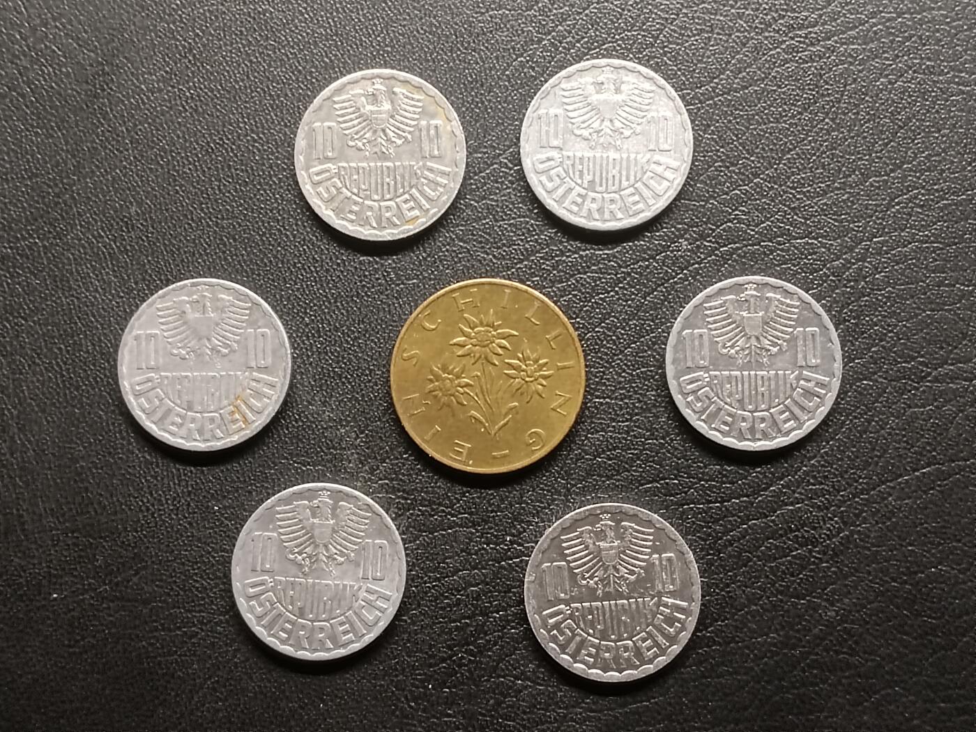 荟藏特别场次第二期——“社长的钢镚堆” 奥地利硬币批量七枚