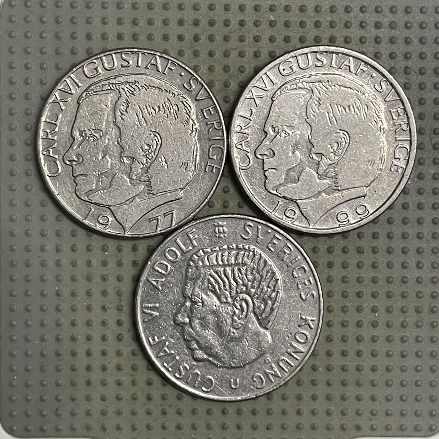 2026年第25场各国散币拍卖（总第175场）年前发货截止到11号 瑞典1克朗3枚