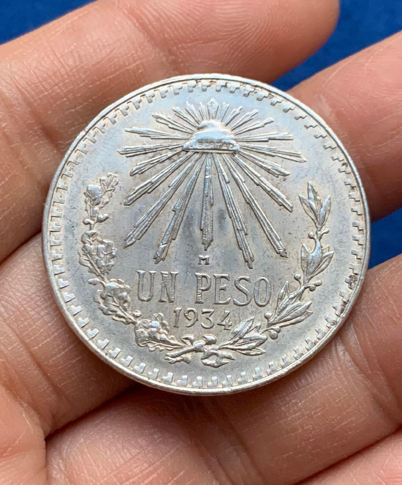 墨西哥1934年1比索银币