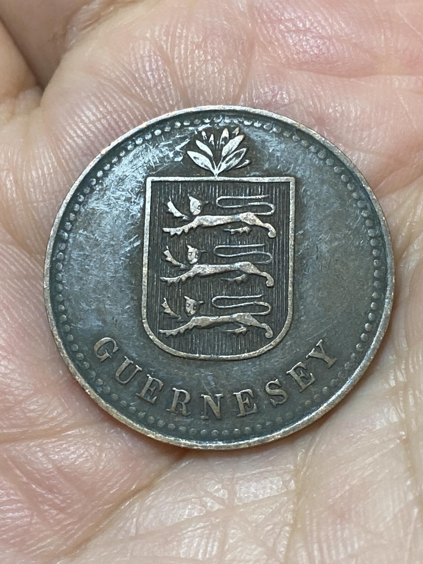 2026年第二十二场(总第一百九十一场）外国好品散币场(免佣金) 英属根西岛🇬🇬1920年4道布(乔治五世时期，H标喜敦厂造)