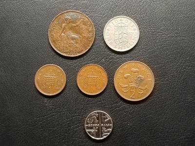 荟藏特别场次第二期——“社长的钢镚堆” - 英国硬币批量六枚