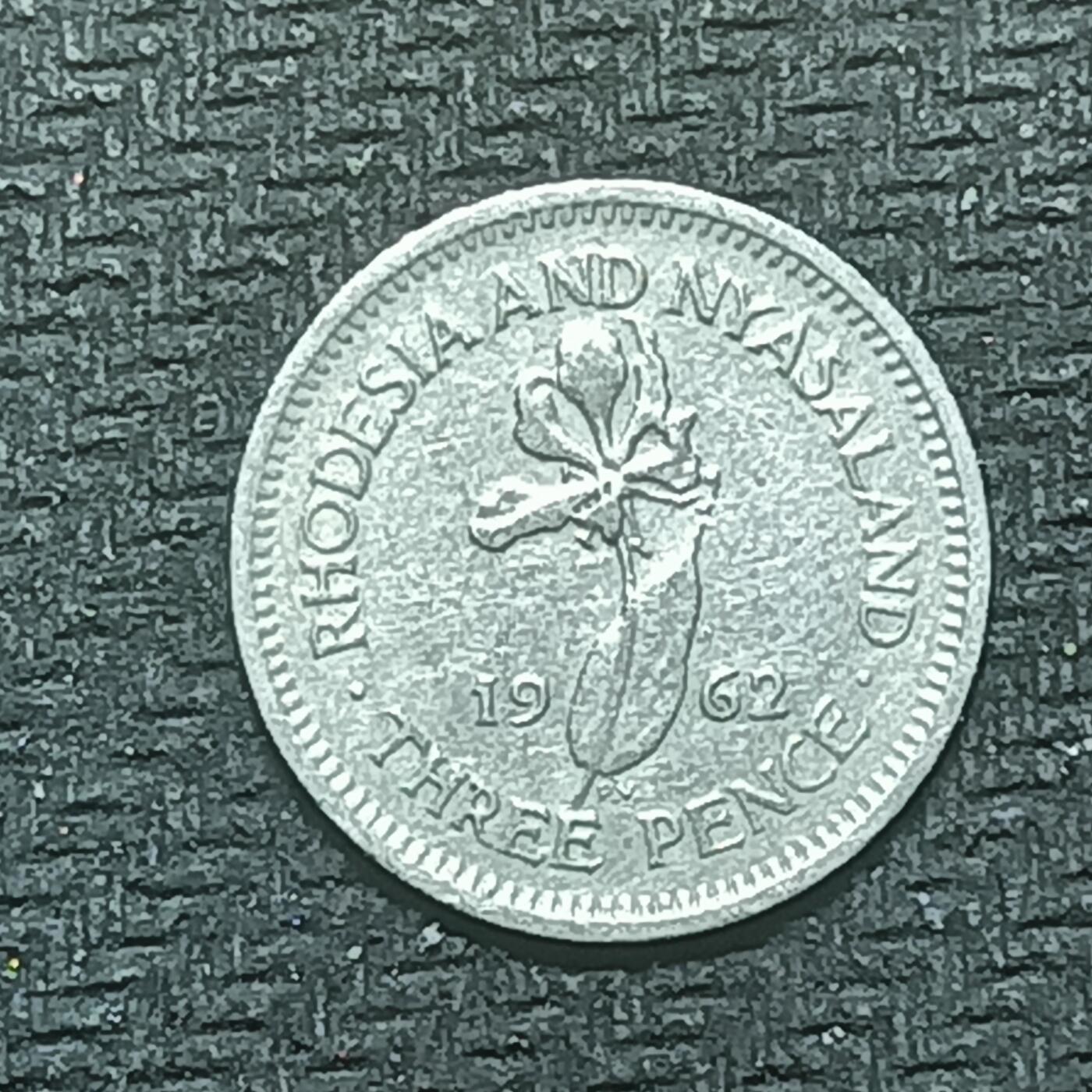 逸泉钱币2026B第十场世界钱币纪念币专场B1231-1615 1478罗得西亚和尼亚萨兰3便士