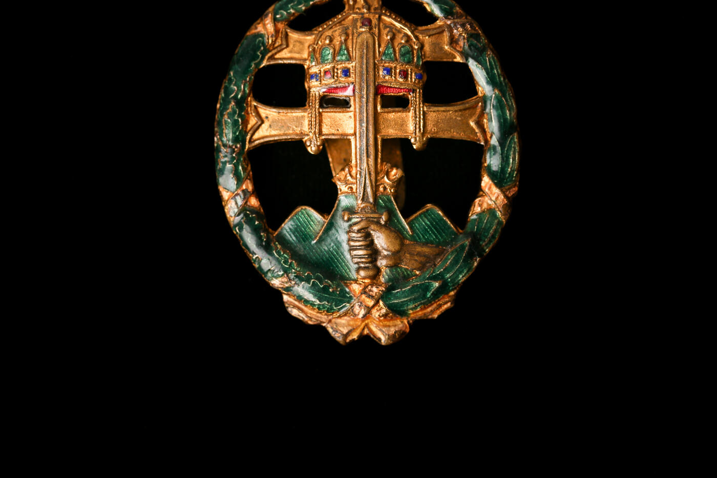 欢庆春节！戎马世界章牌大赏第112期春节大拍  德专场 匈牙利王国 军官战斗领导力证章