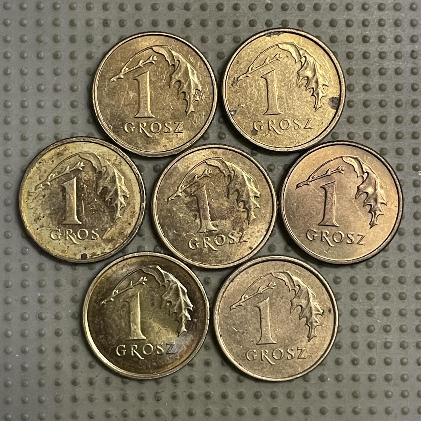 2026年第25场各国散币拍卖（总第175场）年前发货截止到11号 波兰1格罗申7枚