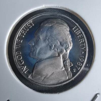 沼泽如烟--第990场 - 美国1987年5分精制币