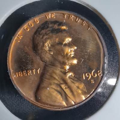 沼泽如烟--第990场 - 美国1968年1分精制币