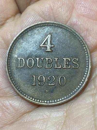 2026年第二十二场(总第一百九十一场）外国好品散币场(免佣金) - 英属根西岛🇬🇬1920年4道布(乔治五世时期，H标喜敦厂造)