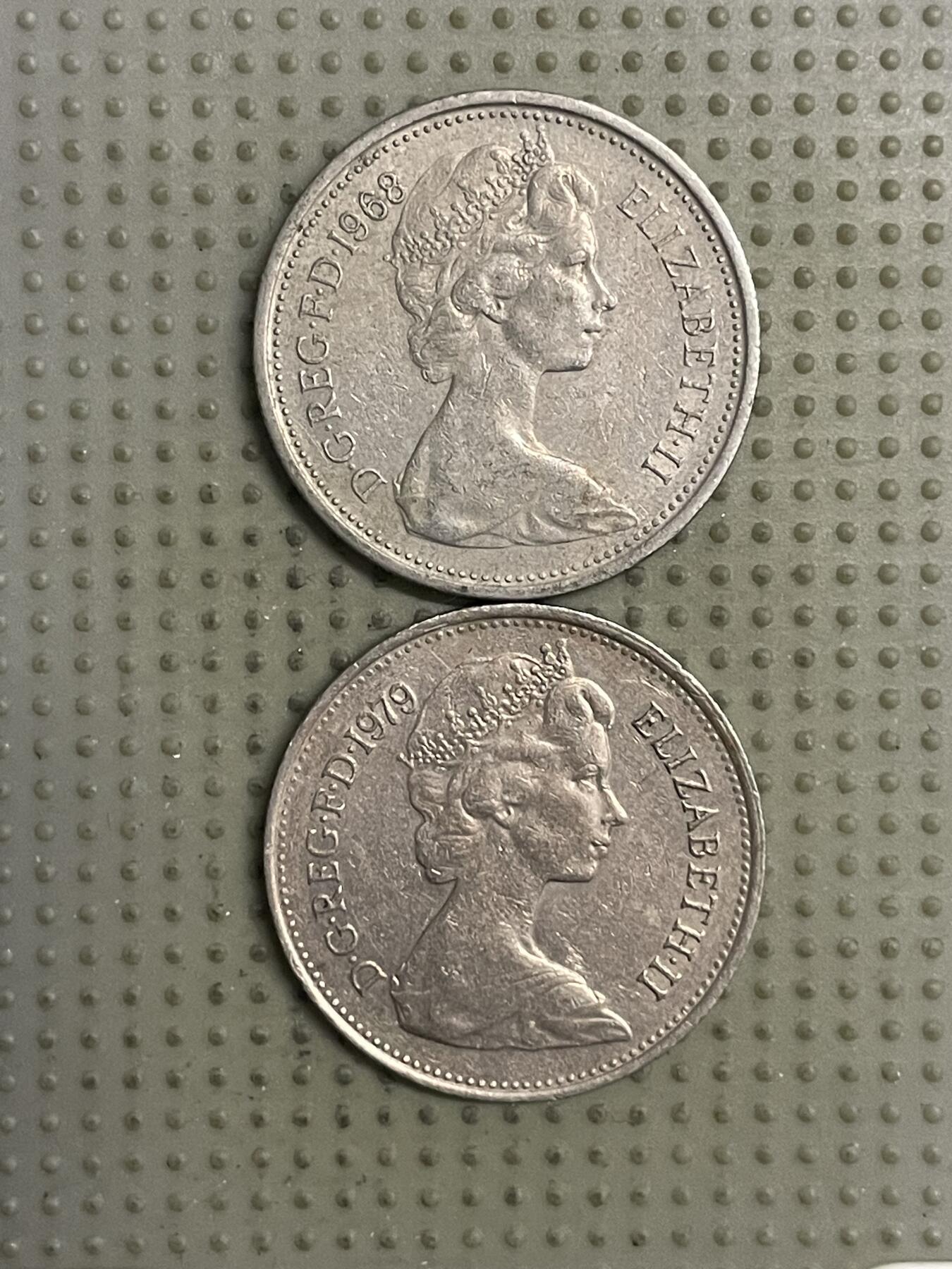 2026年第25场各国散币拍卖（总第175场）年前发货截止到11号 英国5便士大版2枚