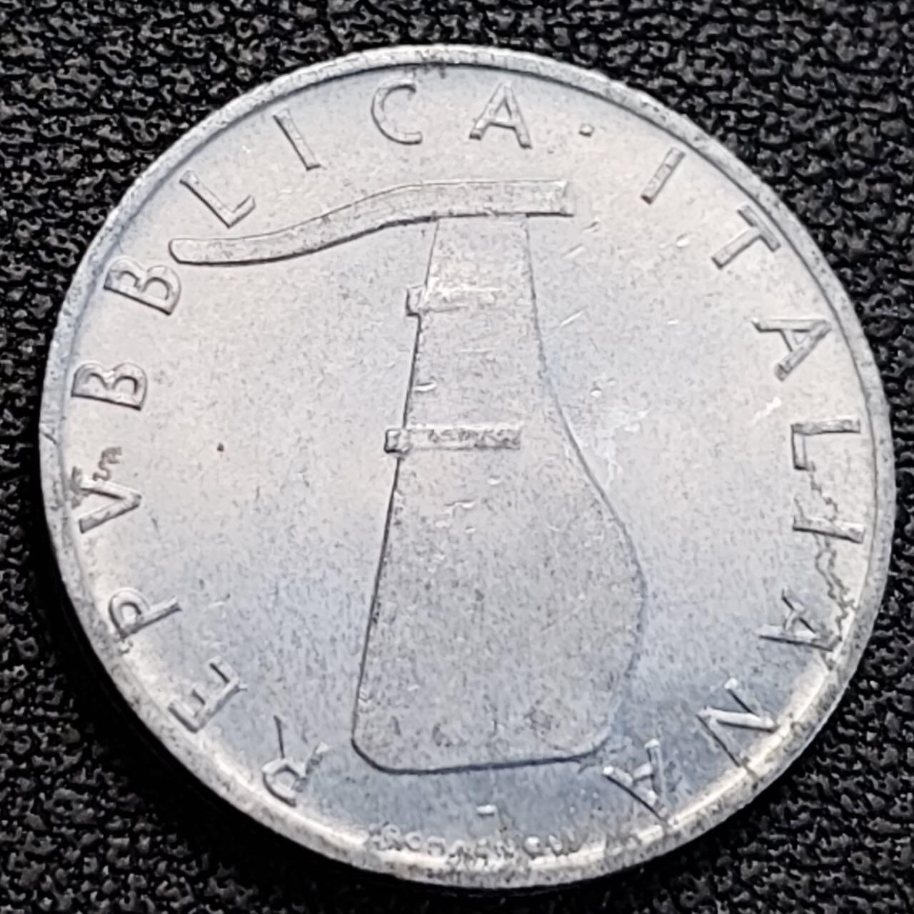 泉币菌-第186场- 小年快乐 精品福利场（本周五和之前的 2月14日发货） 1968年 意大利 5分铝制硬币 海豚 20mm 纪念币铜钱 