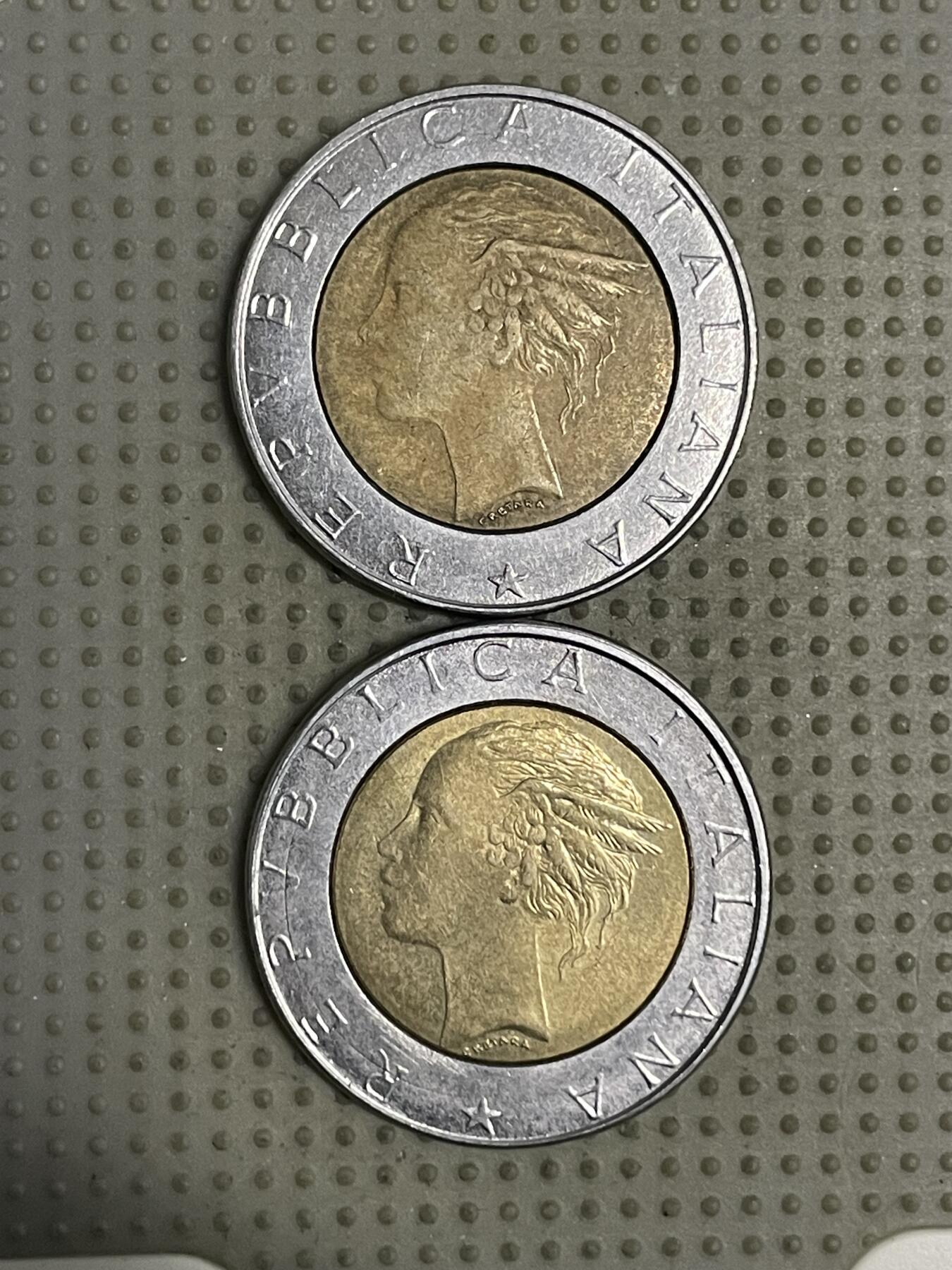 2026年第25场各国散币拍卖（总第175场）年前发货截止到11号 意大利500里拉2枚