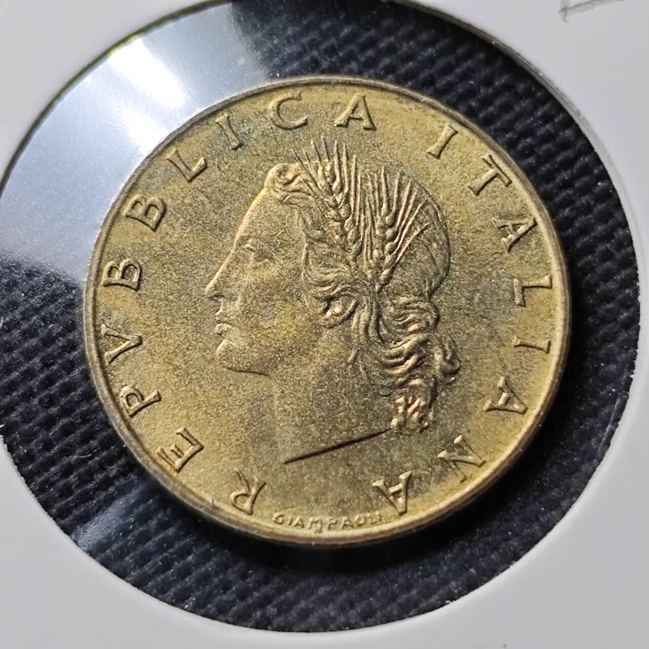 KK钱币收藏小铺  第395期  2月预留时间 周末发货 1976意大利20里拉 铜币