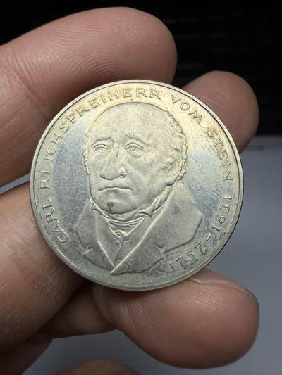 2025年集古藏今外币拍卖第二期-第6场—（总第306拍），可以寄存60天，满160元包邮。 - 1981年德国5马克纪念币