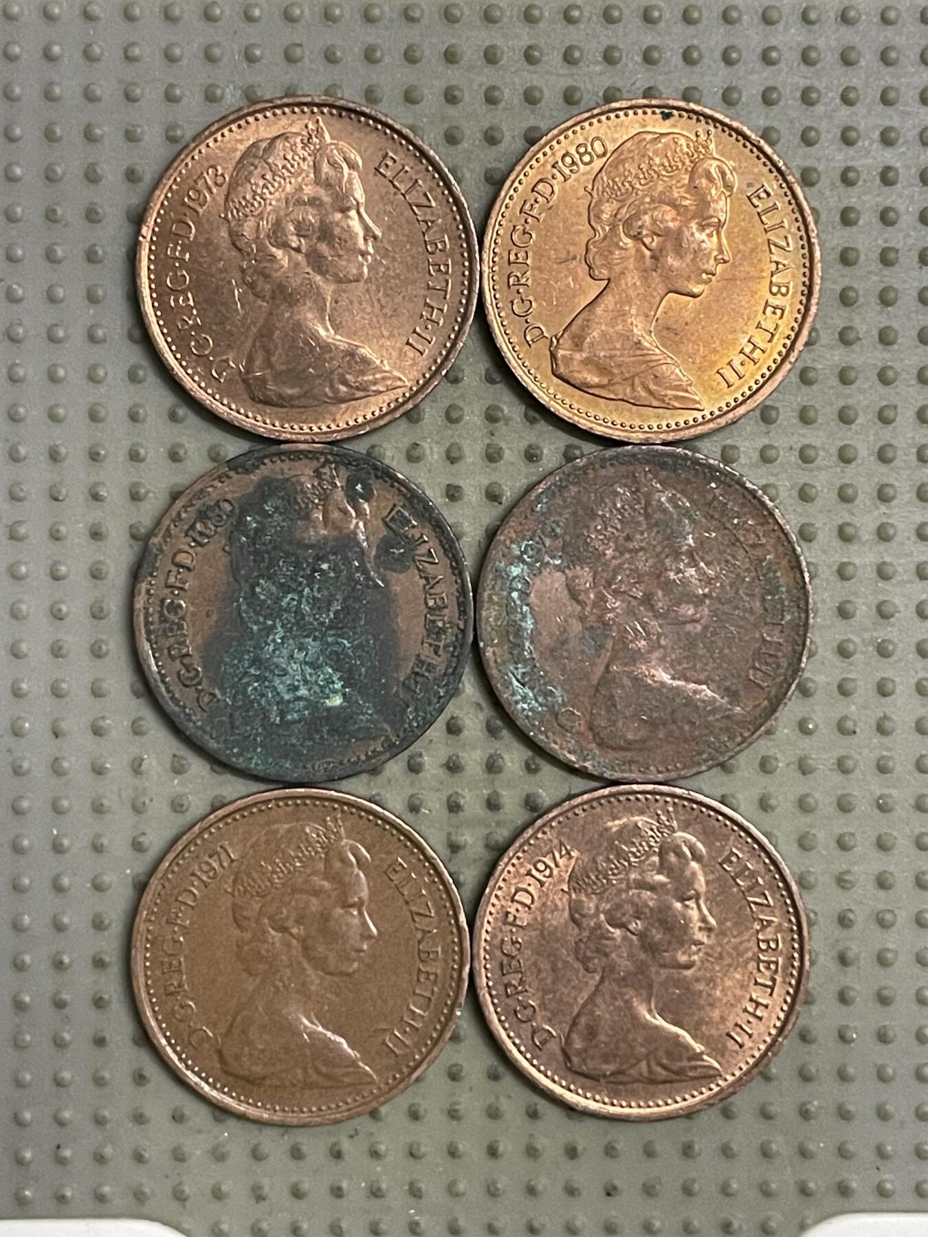 2026年第25场各国散币拍卖（总第175场）年前发货截止到11号 英国1/2便士6枚