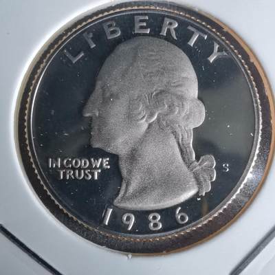 沼泽如烟--第990场 - 美国1986年25分精制币