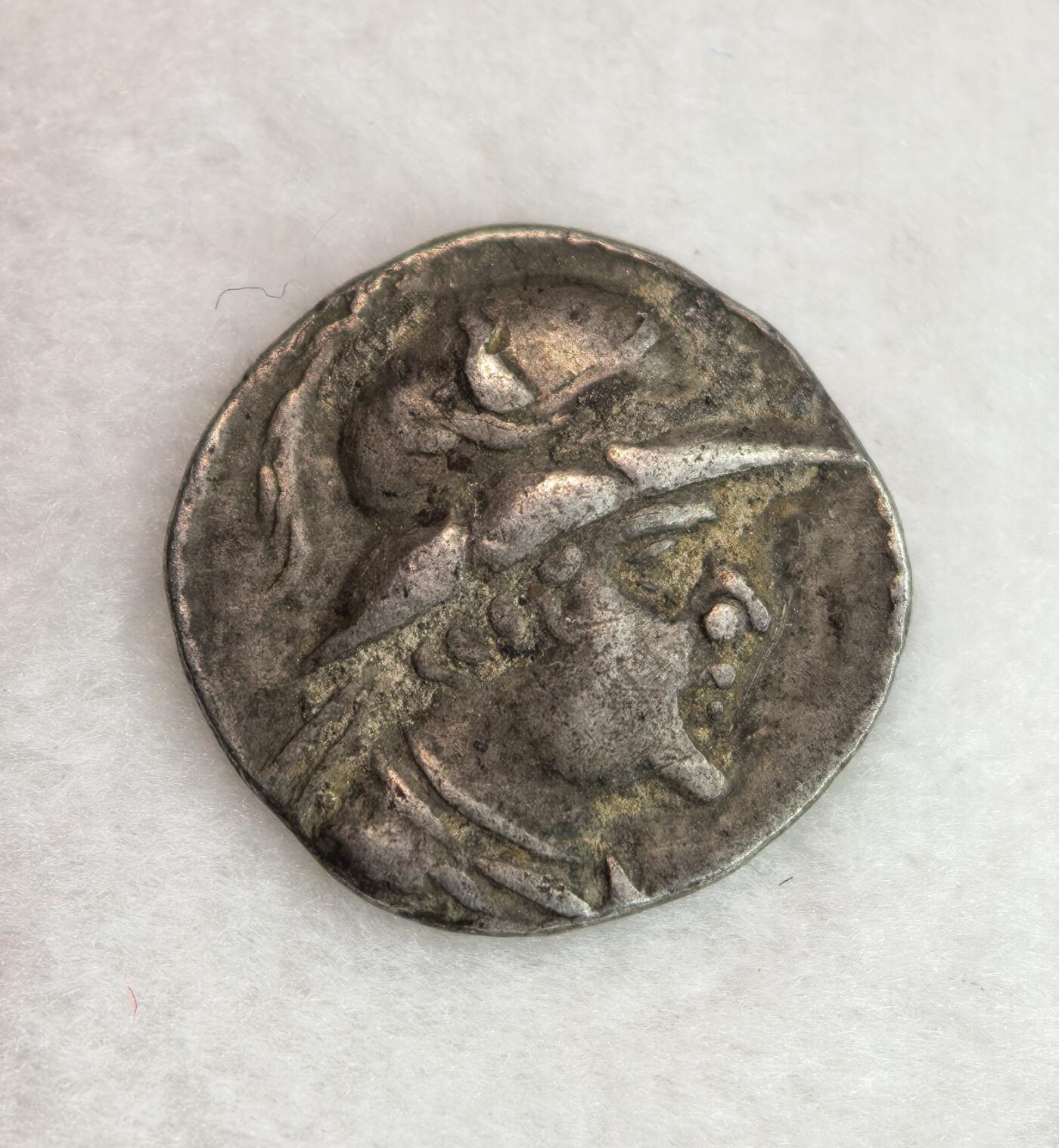 丝路钱币— 巴克特里亚王朝  攸克拉提底斯一世1奥波银币