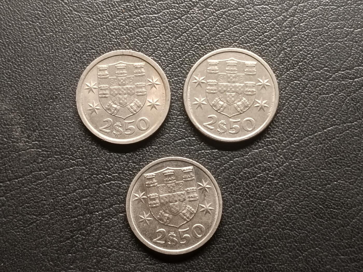 荟藏特别场次第二期——“社长的钢镚堆” 葡萄牙2.5艾斯库多批量三枚