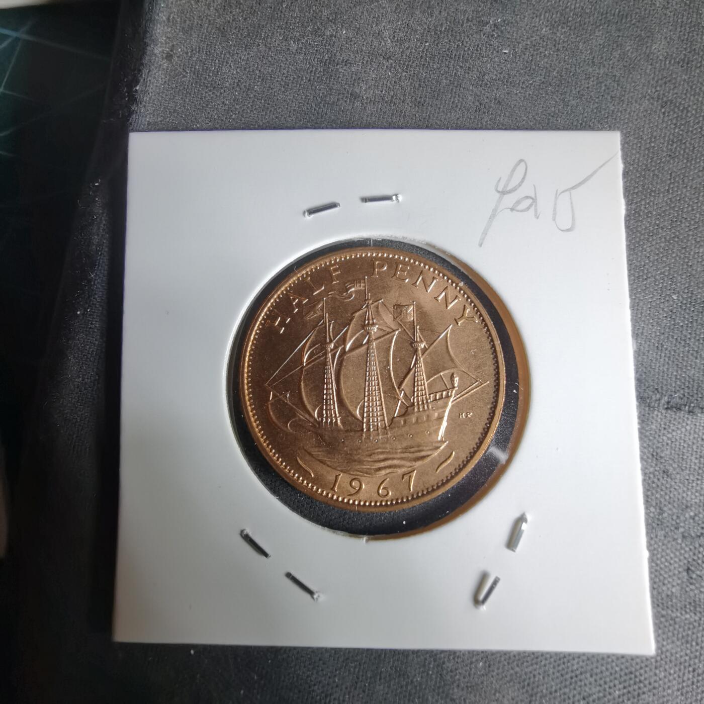 沼泽如烟--第990场 英国1967年半便士