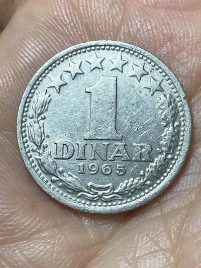 2026年第二十二场(总第一百九十一场）外国好品散币场(免佣金) - 南斯拉夫1965年1第纳尔(社会主义联邦共和国第二套)