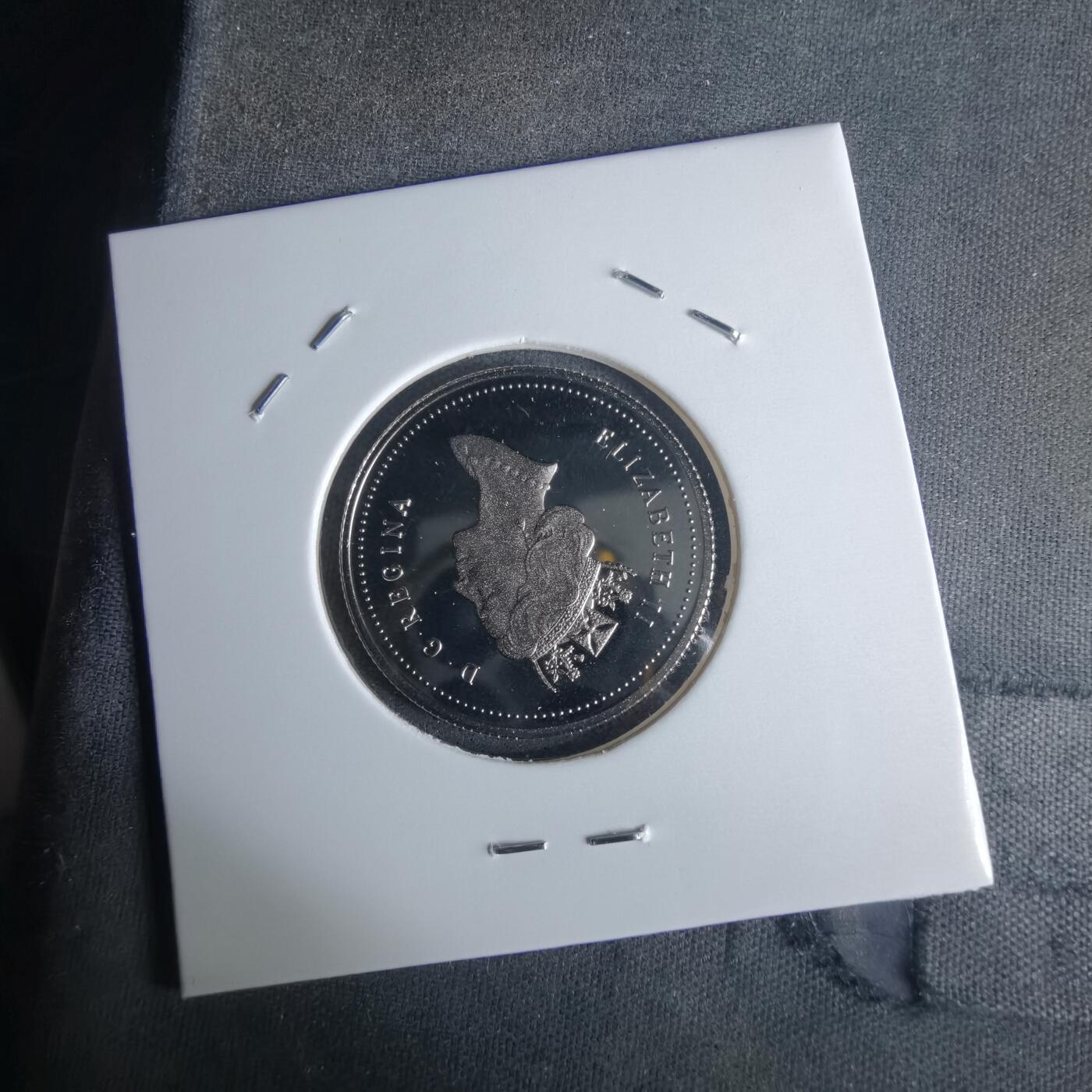 沼泽如烟--第990场 加拿大1993年25分精制币