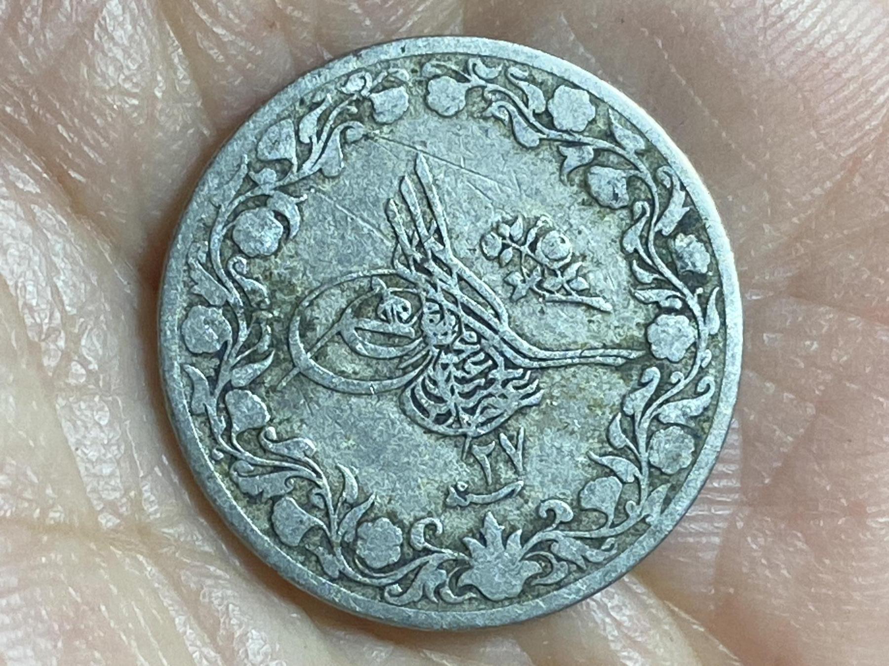 2026年第二十二场(总第一百九十一场）外国好品散币场(免佣金) 奥斯曼帝国埃及行省1902年5/10基尔什(伊斯兰历1293//27，阿卜杜勒·哈米德二世时期)