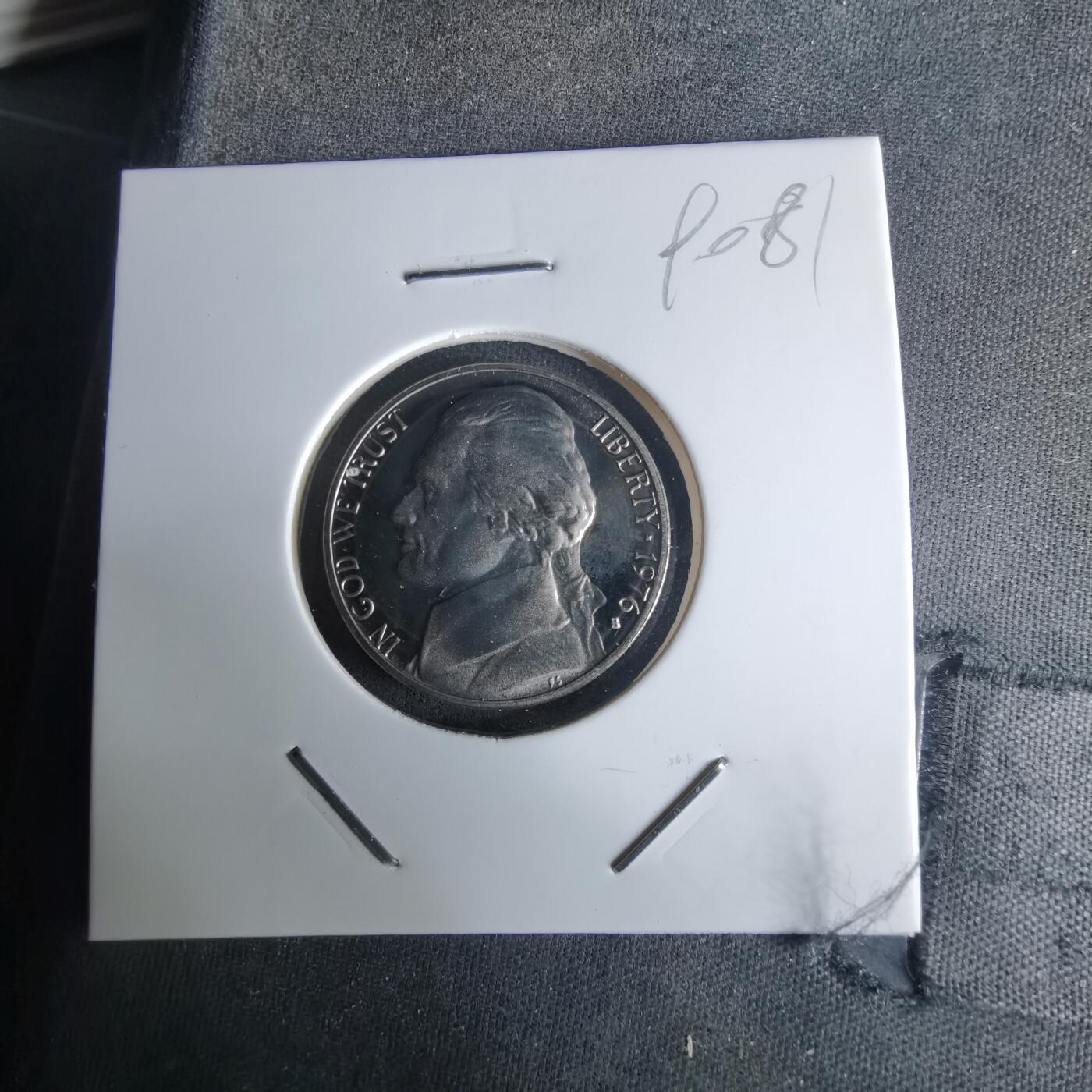 沼泽如烟--第990场 美国1976年5分精制币