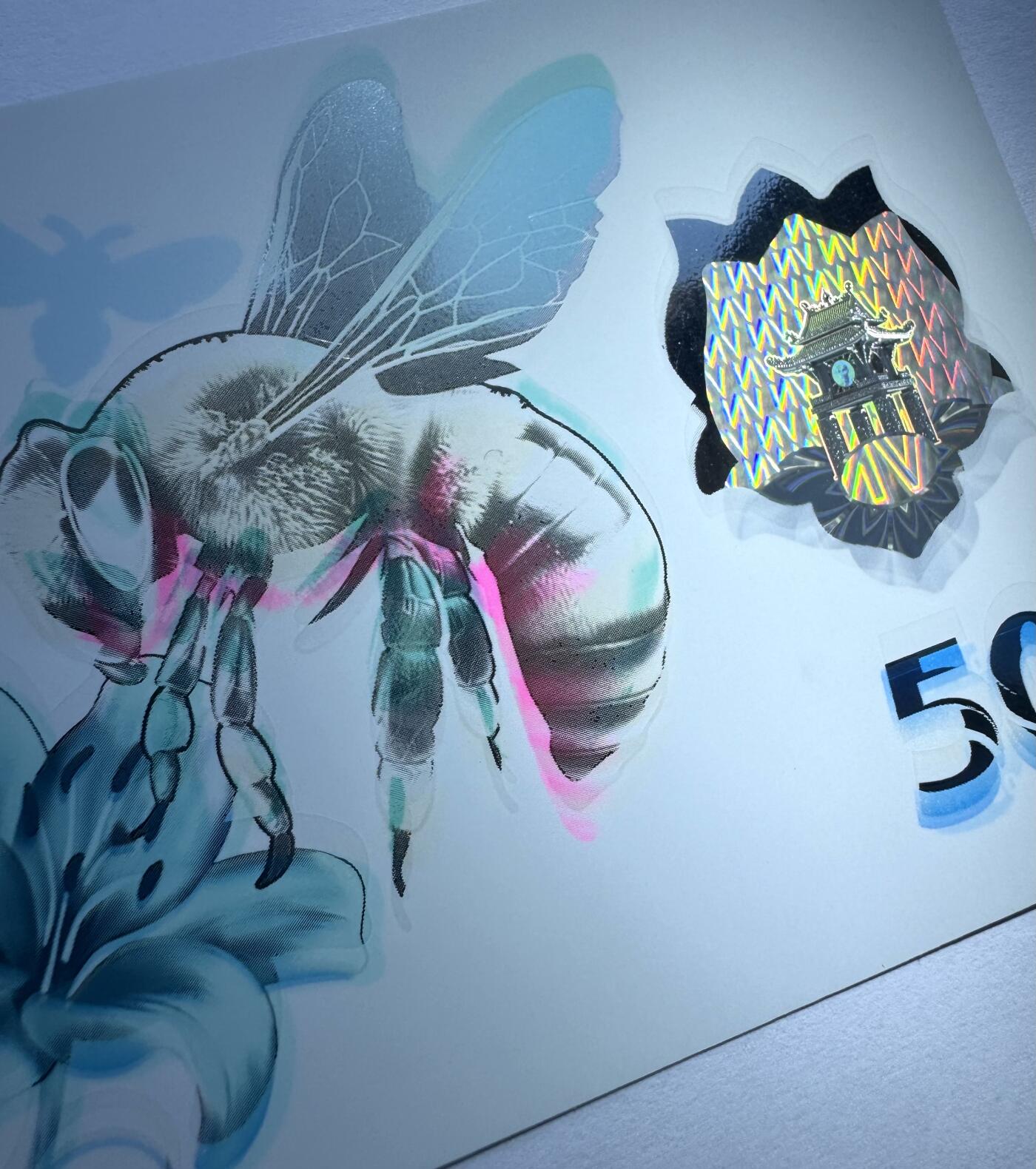 2026第3场（总第230期）：精品测试钞、外钞综合场 越南Q&T 最新PolySecure®Shield内置安全特征50面值塑料基材测试钞册装UNC（胡志明、蜜蜂、花）