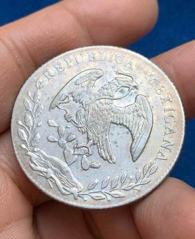 墨西哥1874年 GO FR版8R鹰洋银币  - 墨西哥1874年 GO FR版8R鹰洋银币 