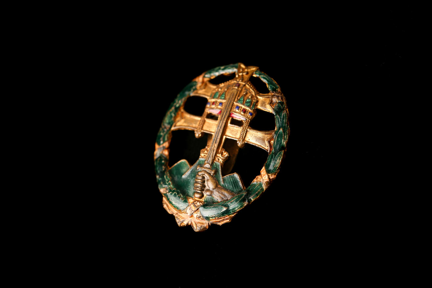 欢庆春节！戎马世界章牌大赏第112期春节大拍  德专场 匈牙利王国 军官战斗领导力证章