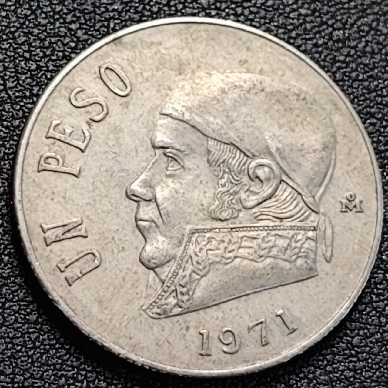 泉币菌-第186场- 小年快乐 精品福利场（本周五和之前的 2月14日发货） 1971年墨西哥早期1比索大镍币 29mm 独立战争领袖莫雷洛斯 鹰蛇徽