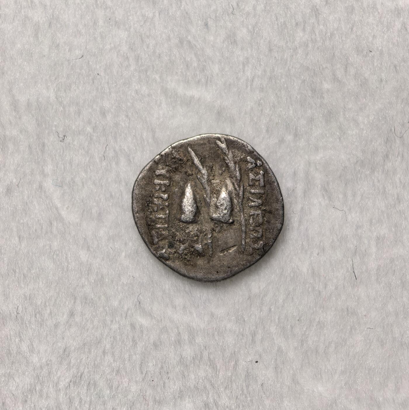 丝路钱币— 巴克特里亚王朝  攸克拉提底斯一世1奥波银币