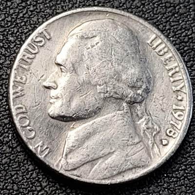 泉币菌-第188场- 迎情人节专场 本场拍品多 请提前出价（本周五和之前拍的 2月14日发货） - 美国1978年5美分纪念币 杰斐逊 及 故居蒙蒂塞洛庄园 21mm 