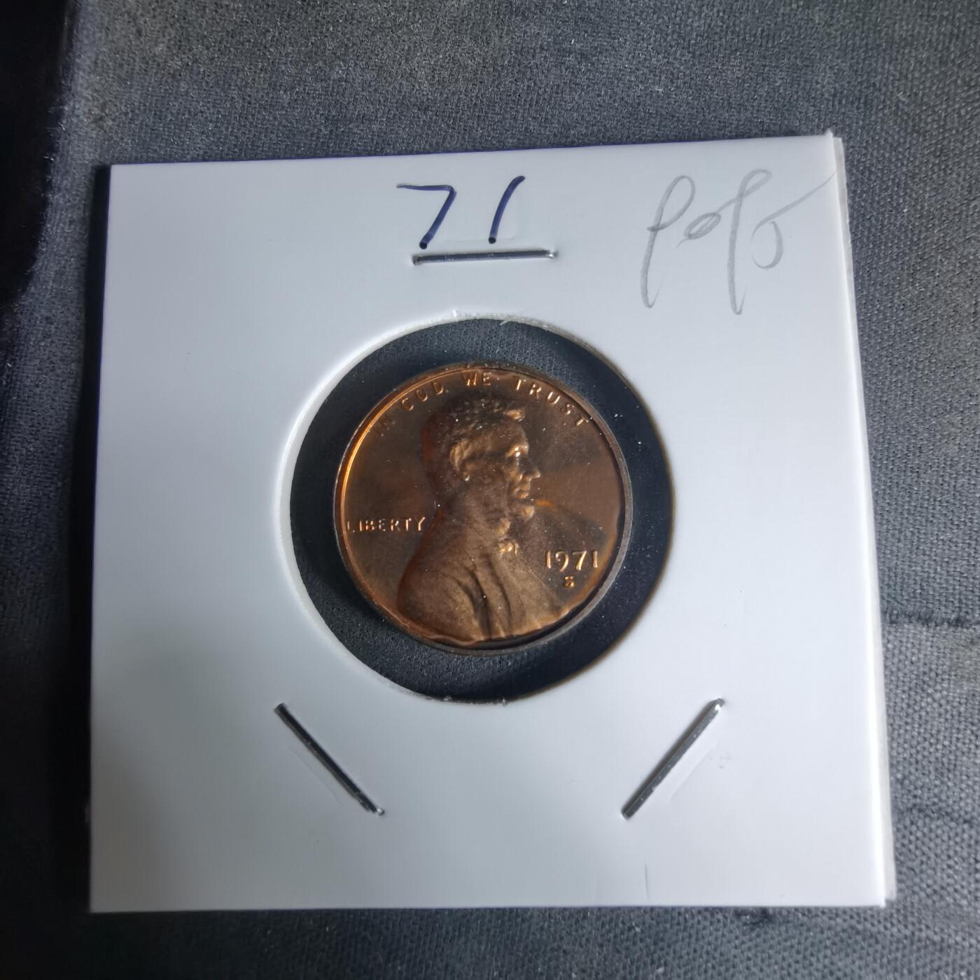 沼泽如烟--第990场 美国1971年1分精制币