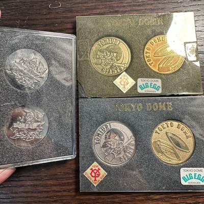 蒂克钱币 -第58场 日本企业章 徽章专场 - 日本东京展和在位50年纪念章 6枚