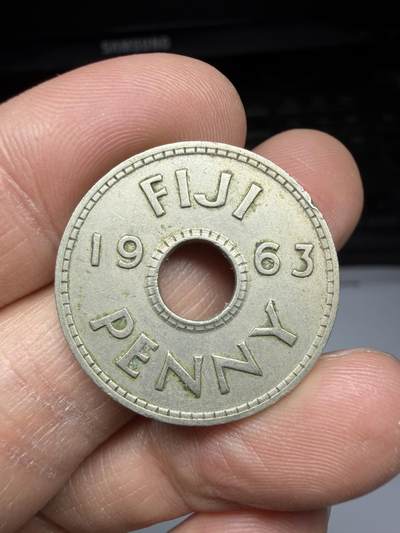 2025年集古藏今外币拍卖第二期-第6场—（总第306拍），可以寄存60天，满160元包邮。 - 1963年斐济1便士