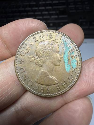 2025年集古藏今外币拍卖第二期-第6场—（总第306拍），可以寄存60天，满160元包邮。 - 1958年新西兰1便士