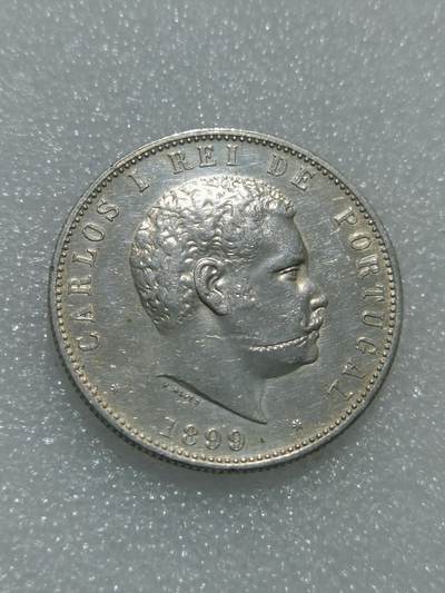 天下钱庄专场欢迎参拍 - 葡萄牙卡洛斯一世1000瑞斯银币